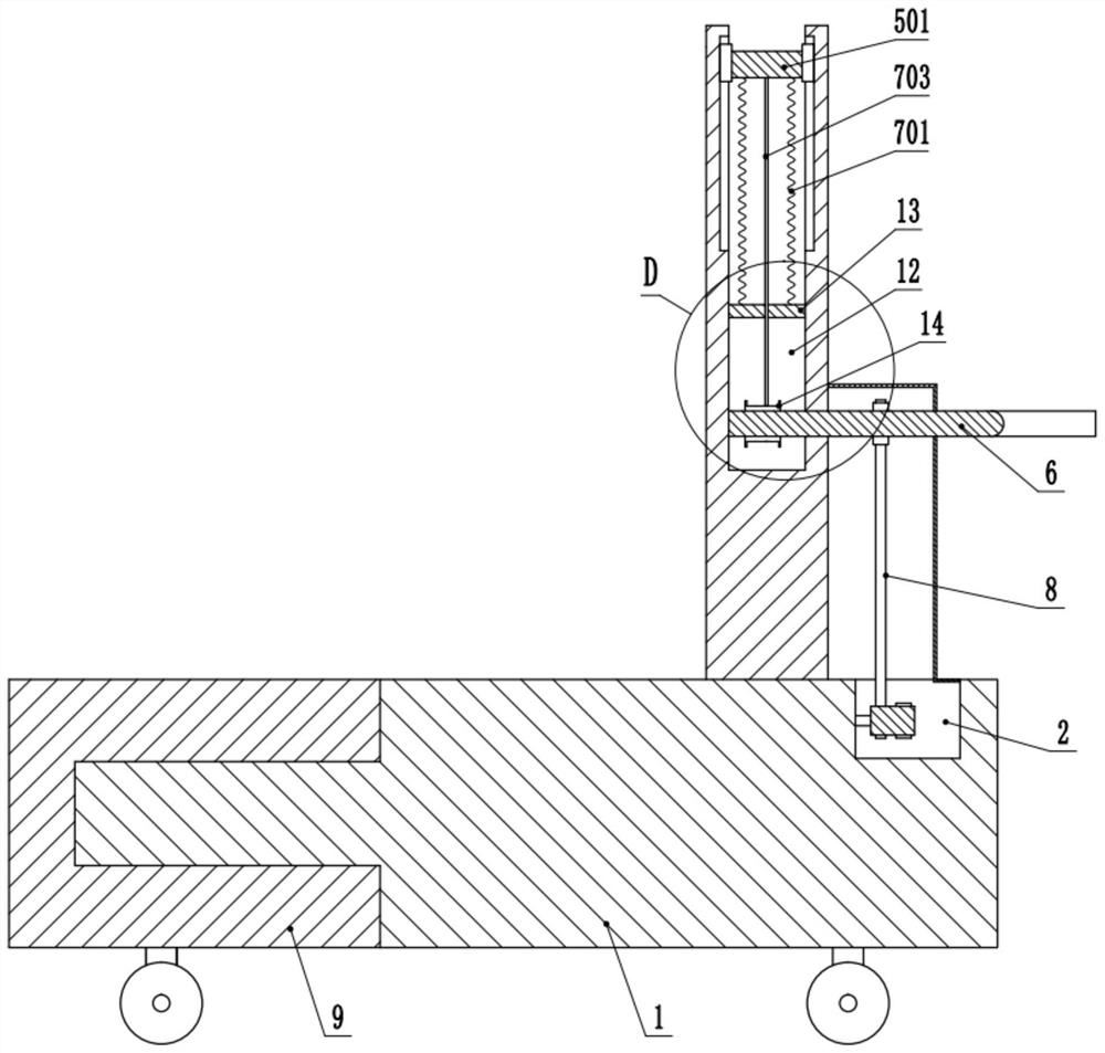 Electric power pipe cutting device for electric power construction