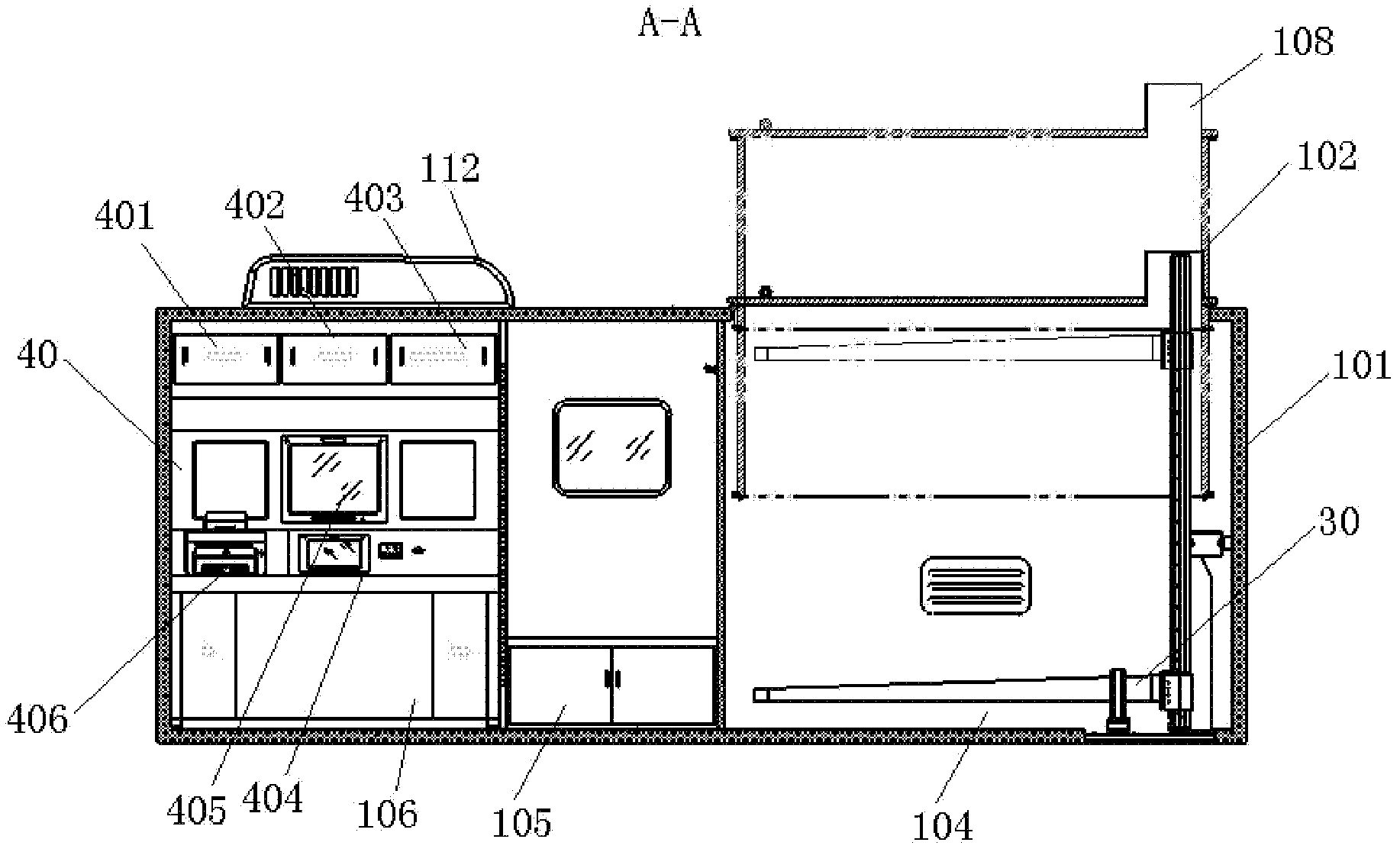 Vehicle-mounted non-contact three-dimensional automatic human body measuring system