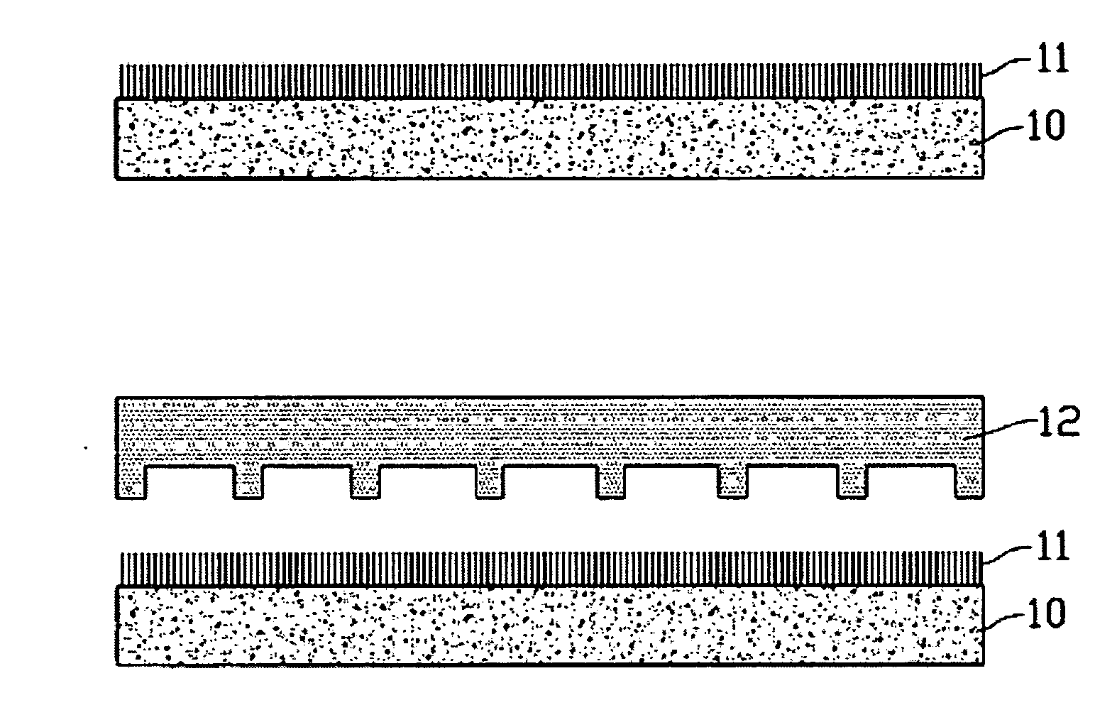 Method for forming a patterned array of carbon nanotubes