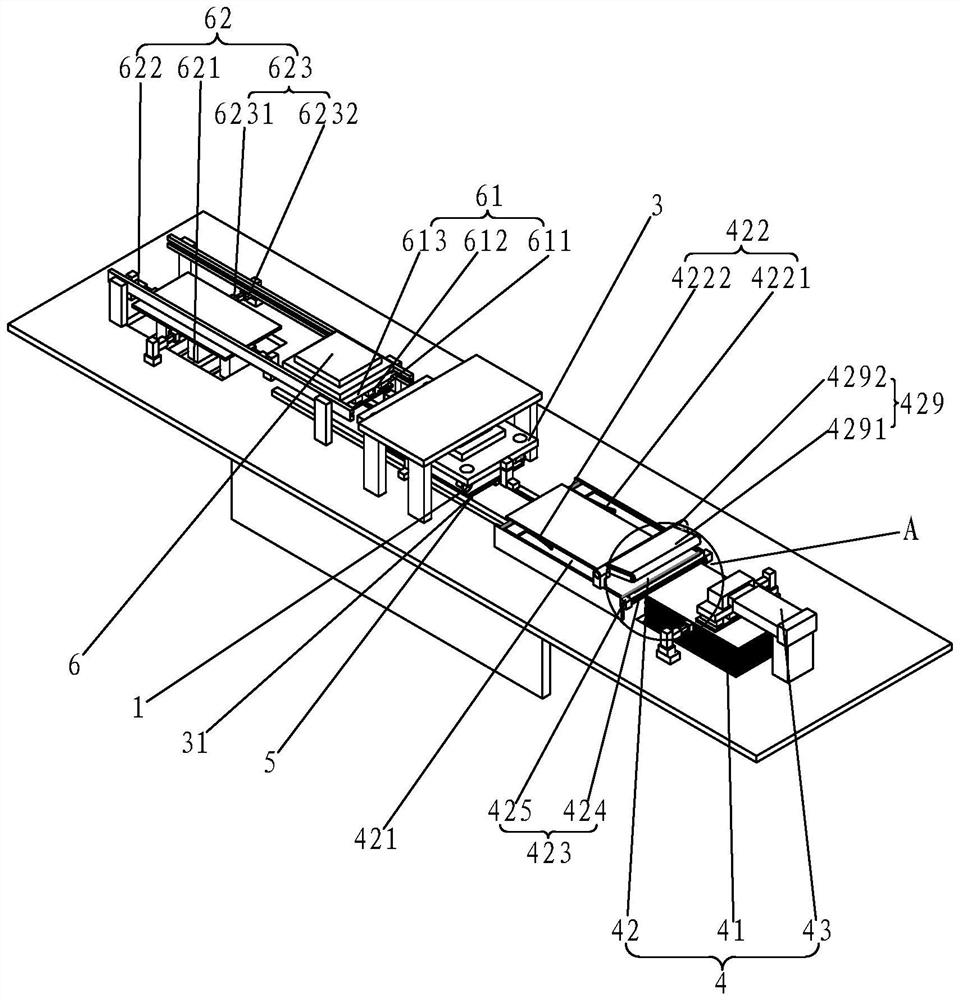 A digital intelligent vertical and horizontal sawing production line