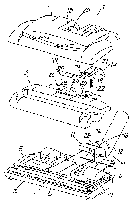 Front brush auxiliary device for vacuum cleaner