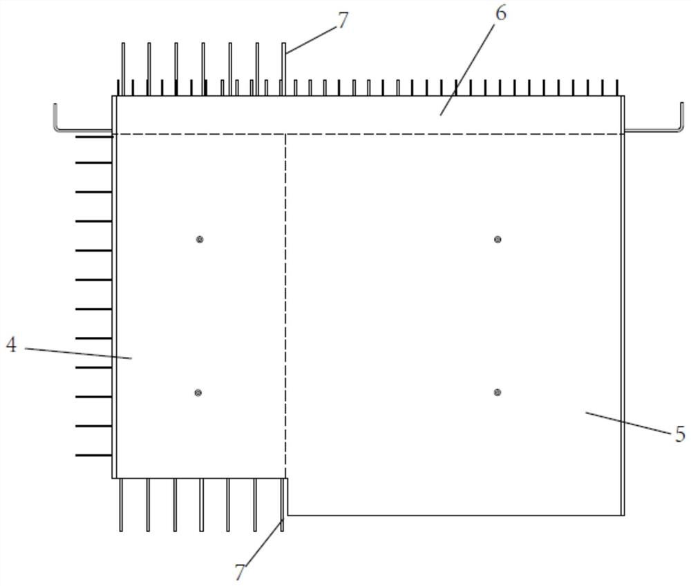 A construction method for interlayer connection nodes of combined prefabricated concrete walls