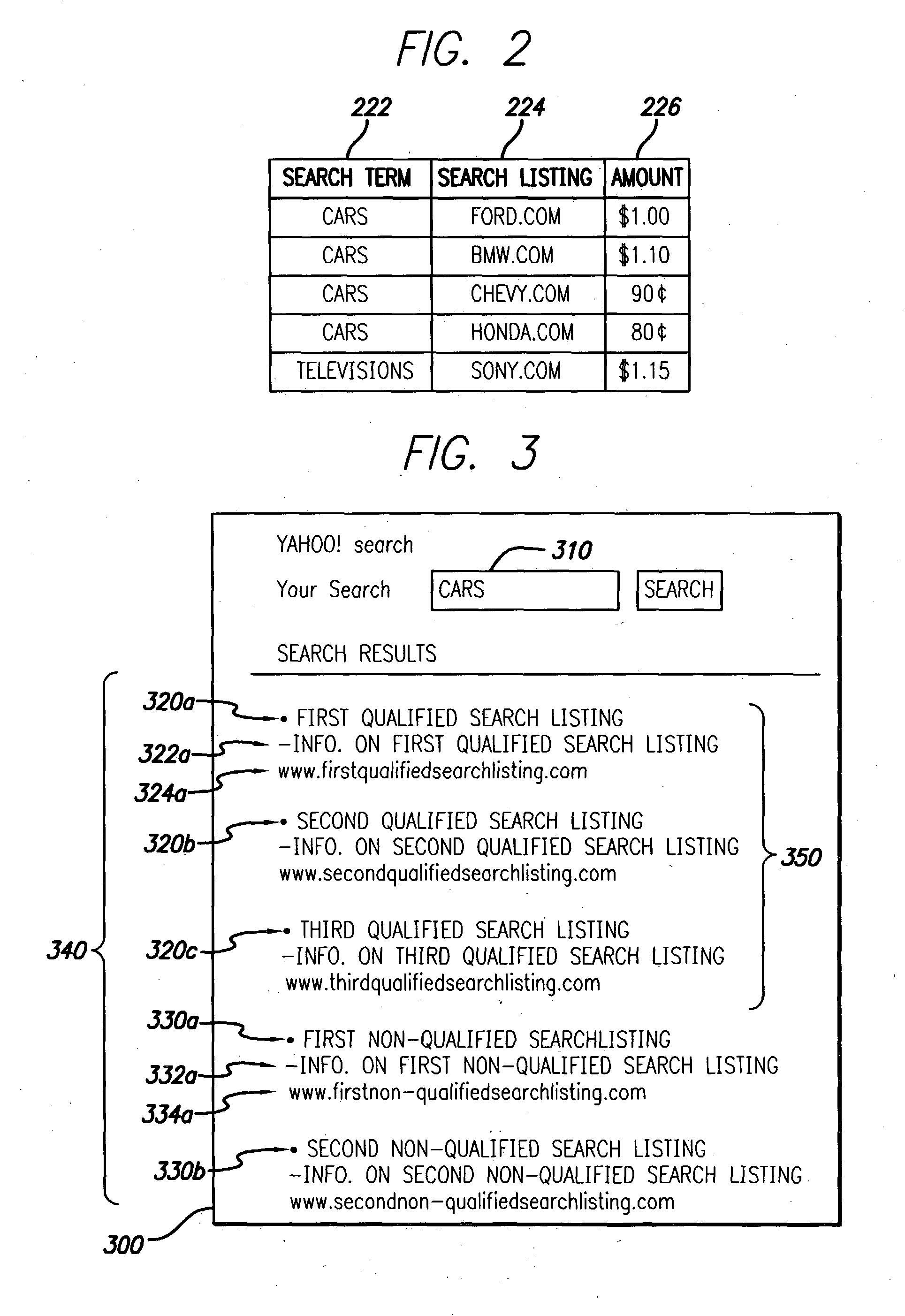 System and method of placing a search listing in at least one search result list