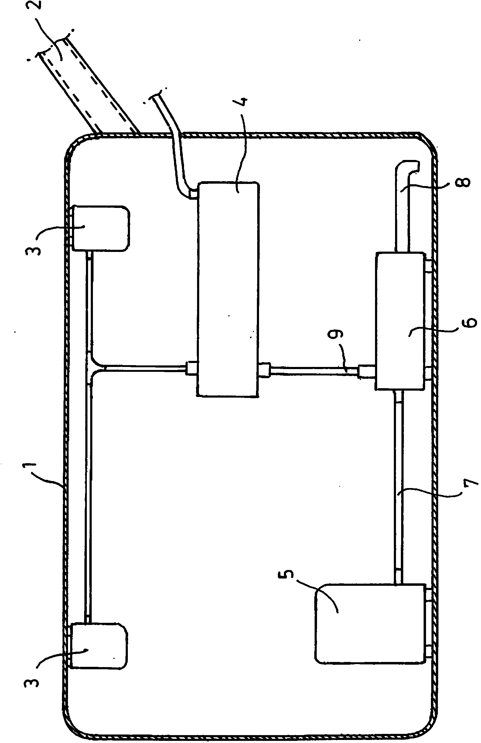 Device for pressure-dependent opening of a suction intake