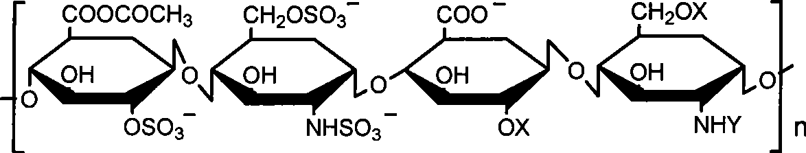 Anti-cancer medicine containing low anticoagulant property heparin and taxol