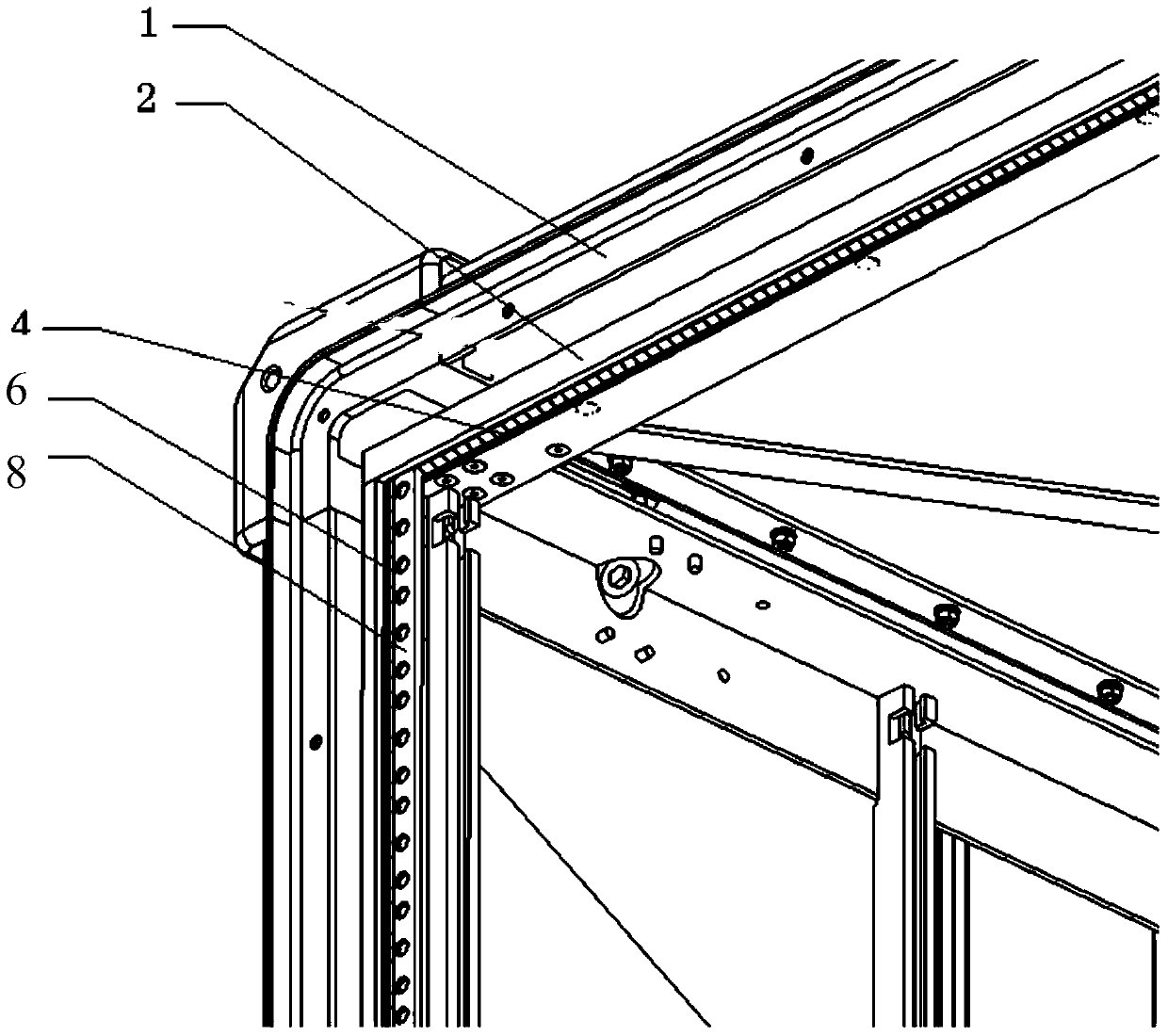 Door-opening shielding device of magnetic shielding equipment case/ cabinet