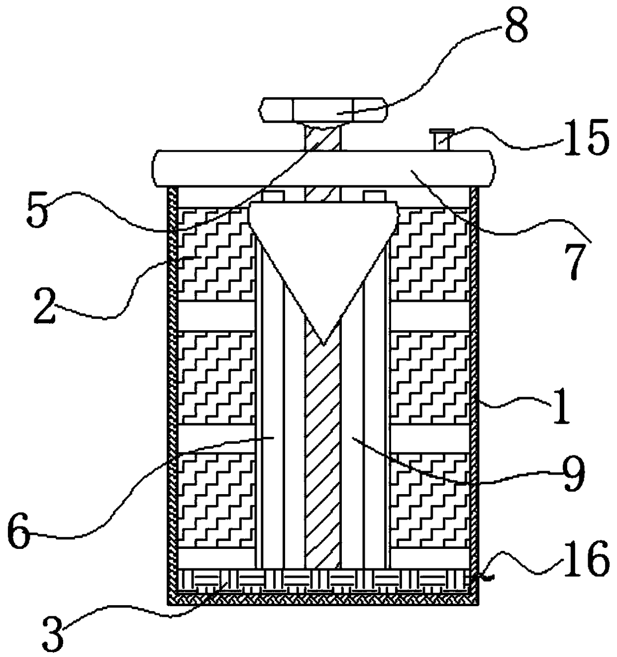 A lithium ion battery pack shock-absorbing and fixing module