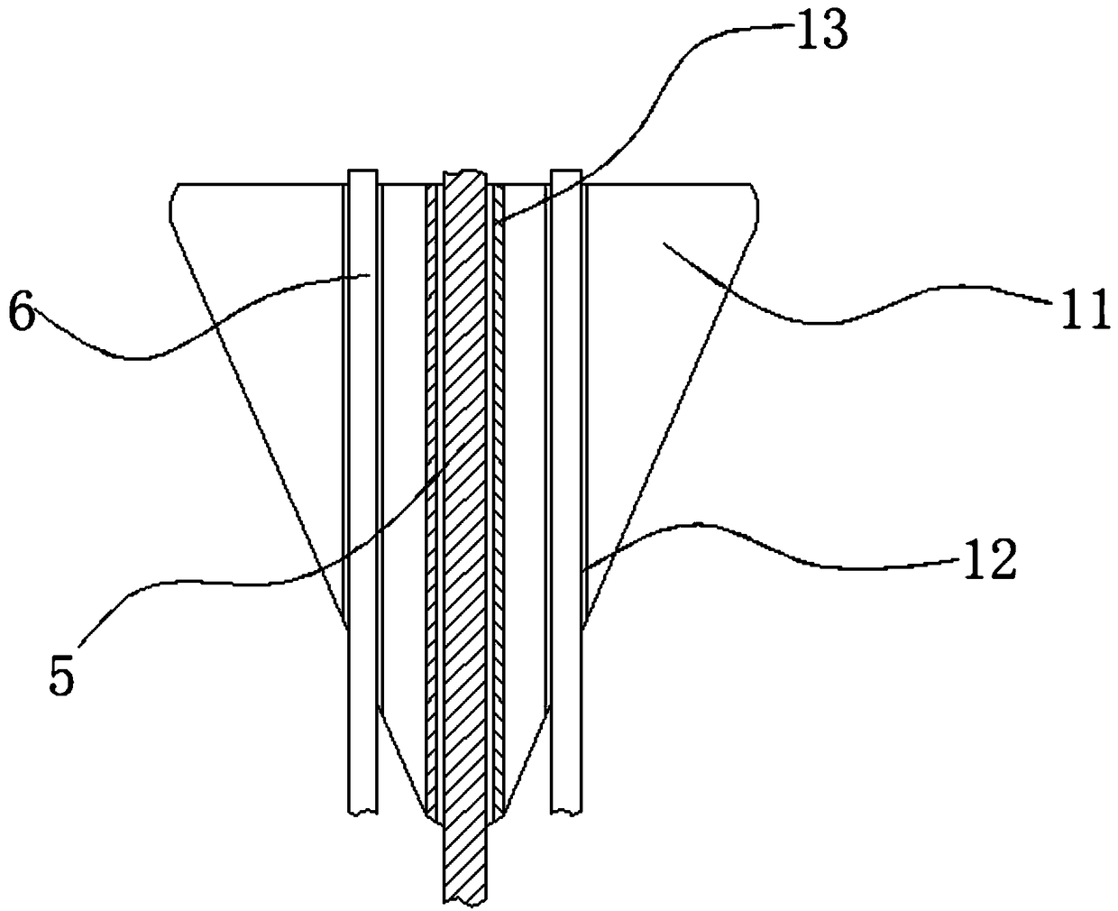 A lithium ion battery pack shock-absorbing and fixing module