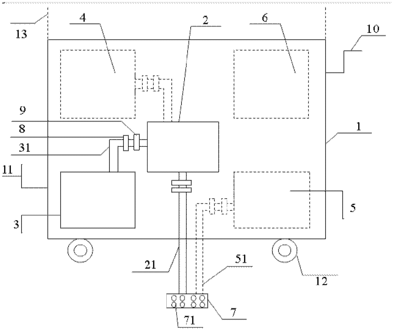 Method for reducing and controlling phosphorous in bottom mud of eutrophic water