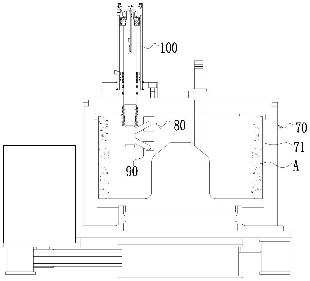 A centrifuge scraper mechanism