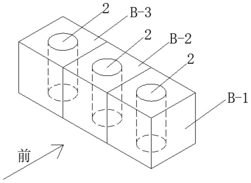 Tetris series hollow ecological bricks and its application method