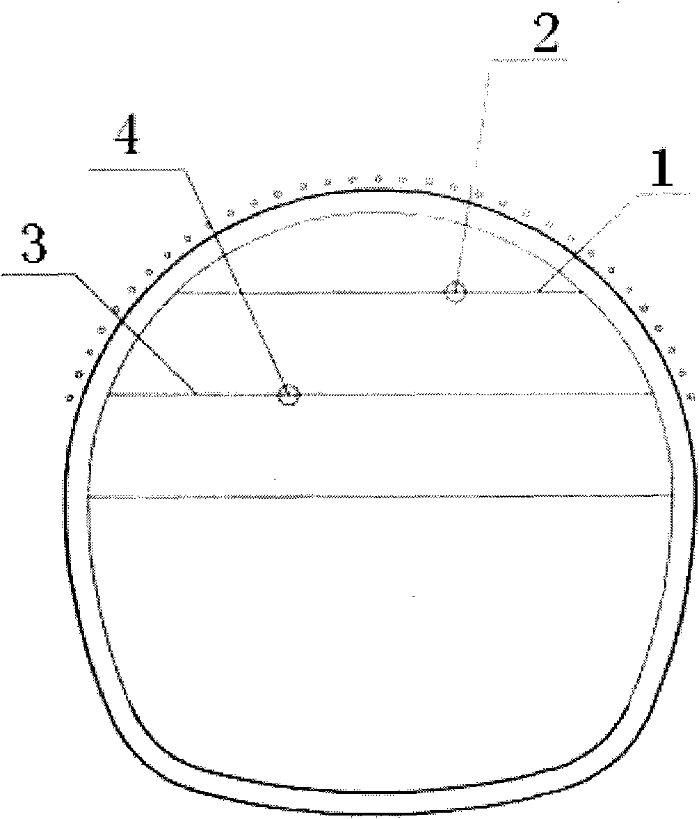 Detection method and detection device of grouting reinforcement effect in tunnel