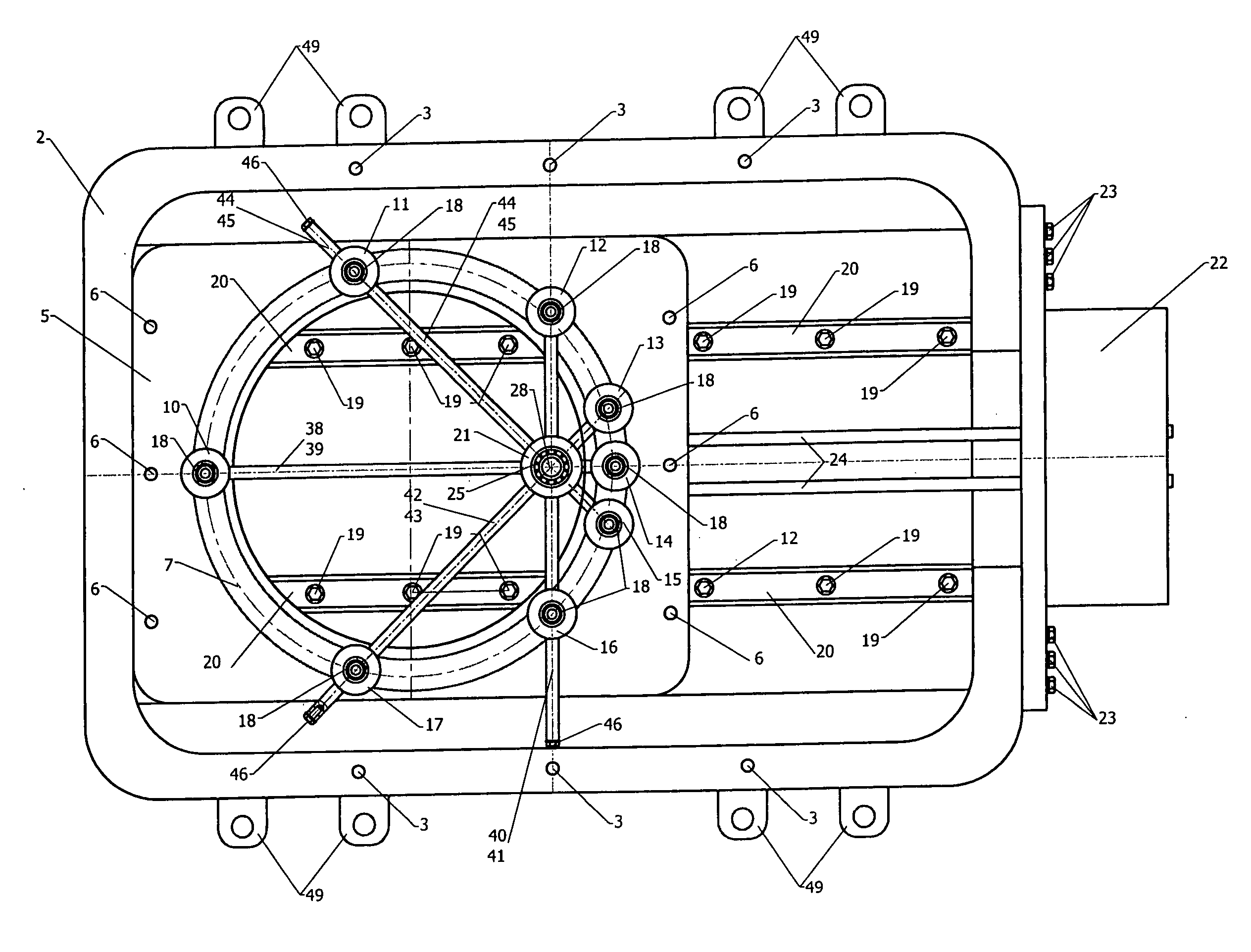 Centrifugal generator of a thrust force for aviation and space apparatuses