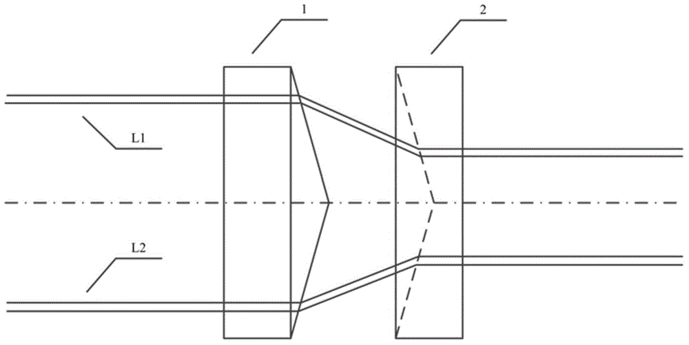 Duty ratio adjusting device of two-dimensional (2D) large-scale laser beam array