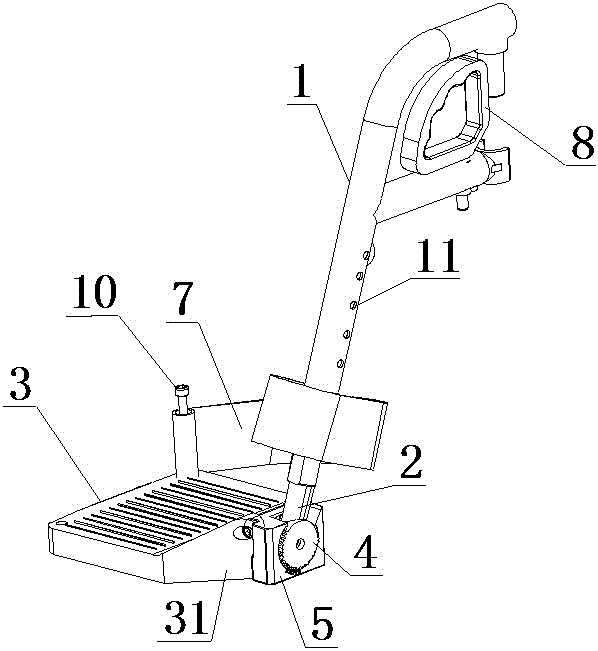 Pedal device capable of adjusting angle