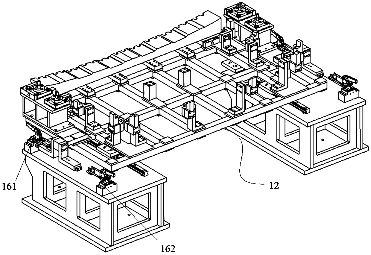 Clamp mechanism for cutting and splicing car body pieces