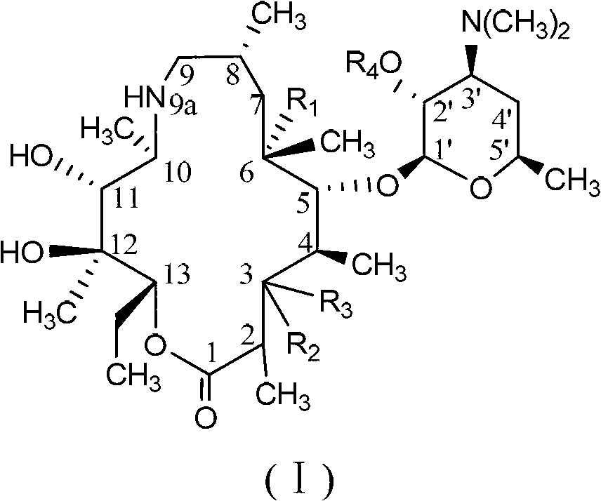 C-3 substituted-9-deoxidized-9A-aza-9A-high erythromycin A derivative