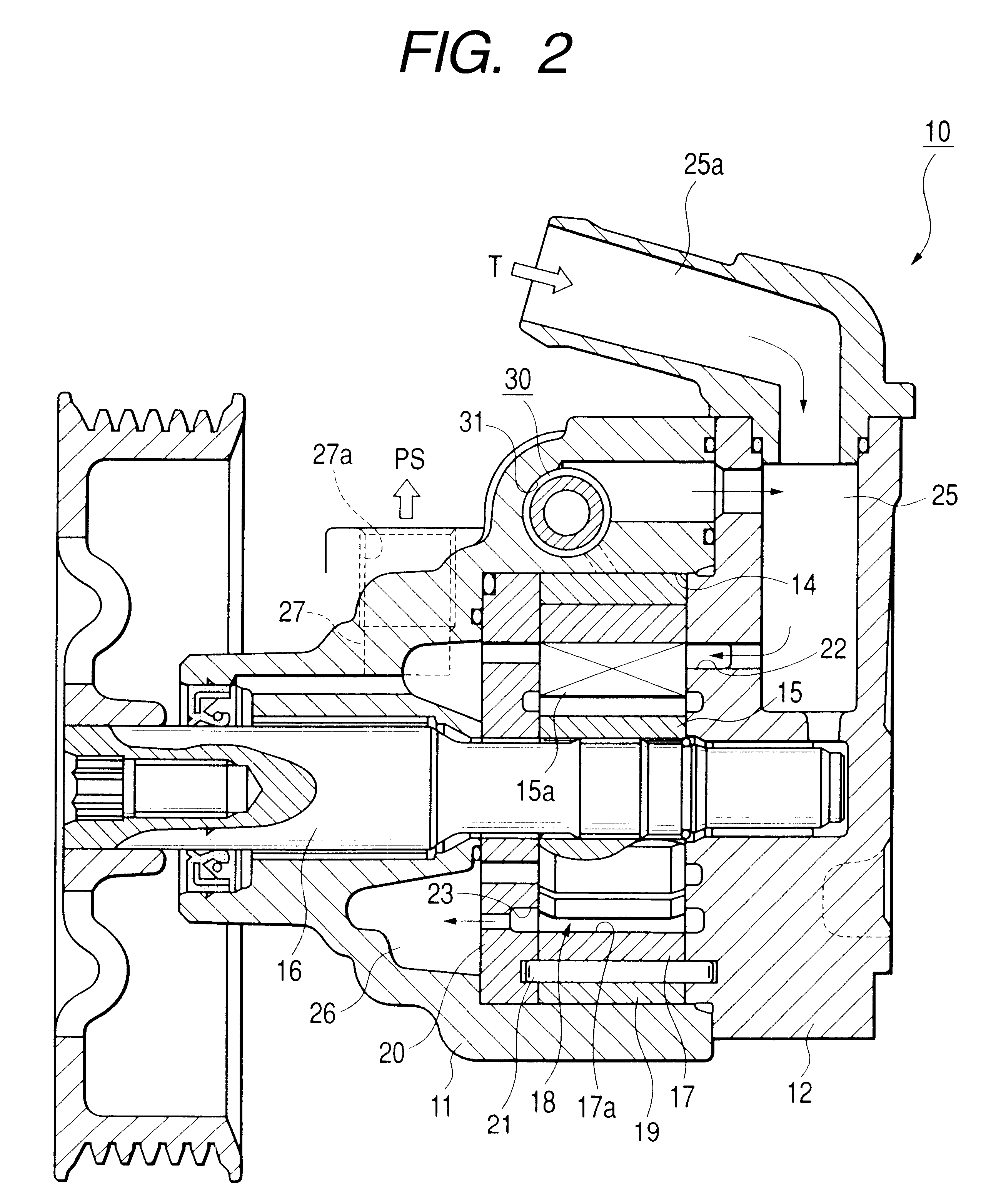 Variable displacement pump including a control valve