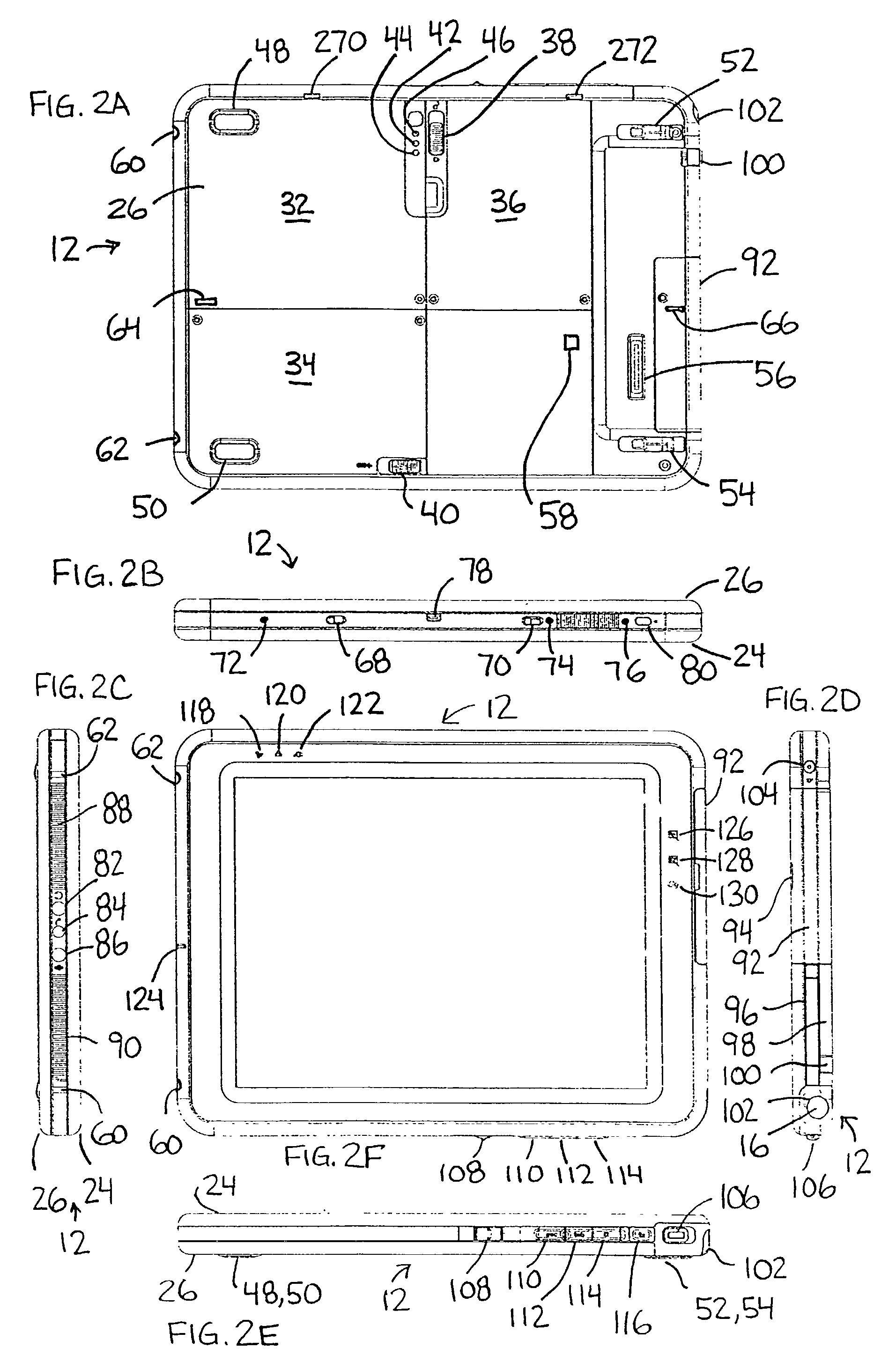 System and method of switching viewing orientations of a display