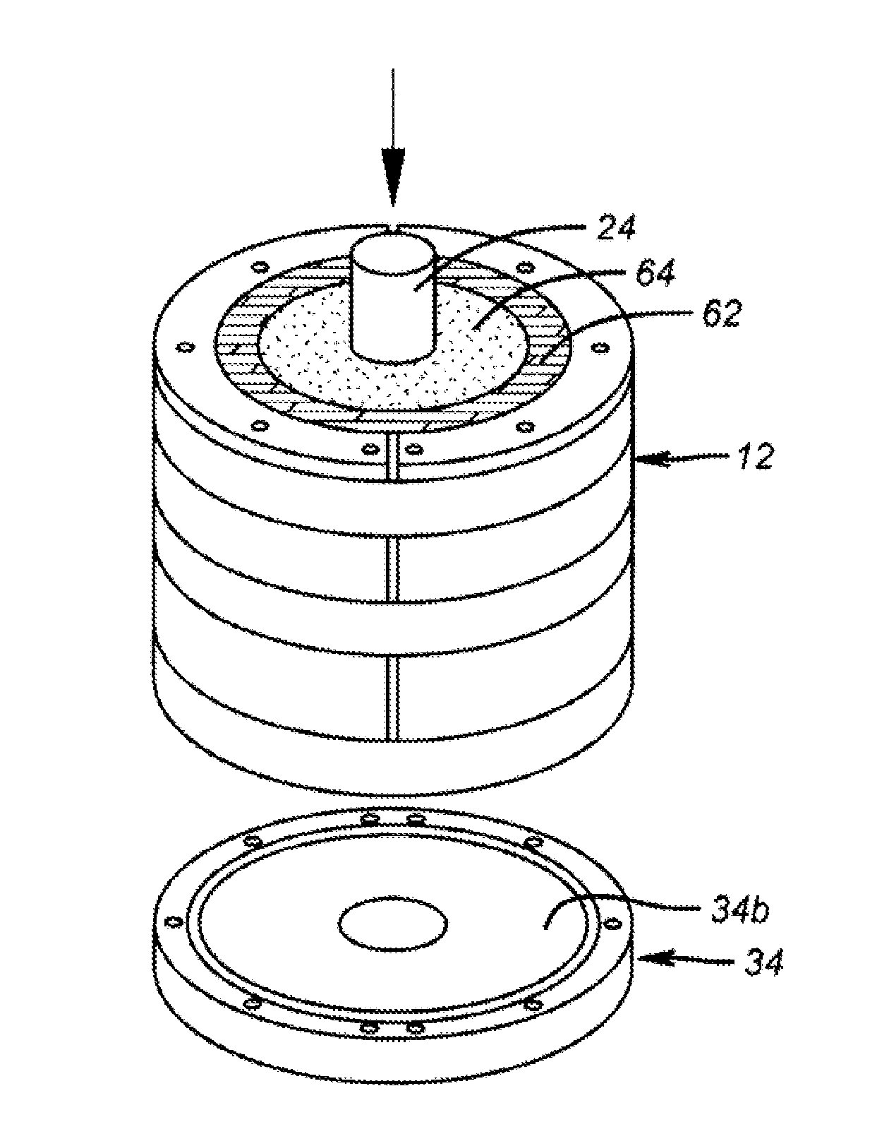 Apparatus for measuring shear bond strength of set cement and method of using same