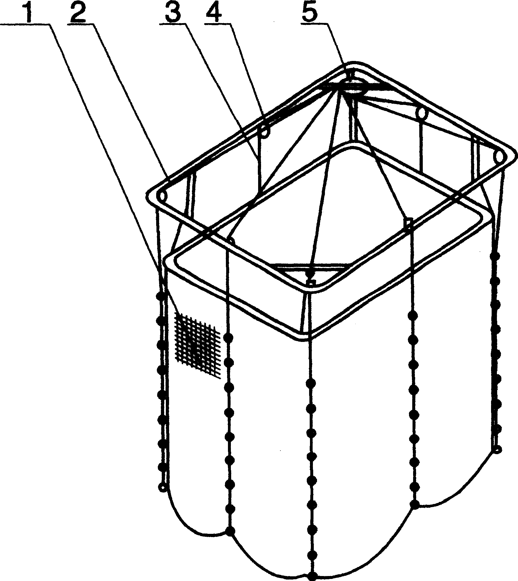Mosquito net elevator with clutch