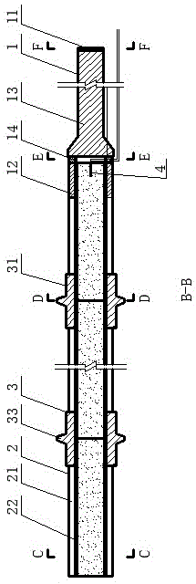 Locatable bilinear cumulative blasting device in smooth blasting hole and blasting method