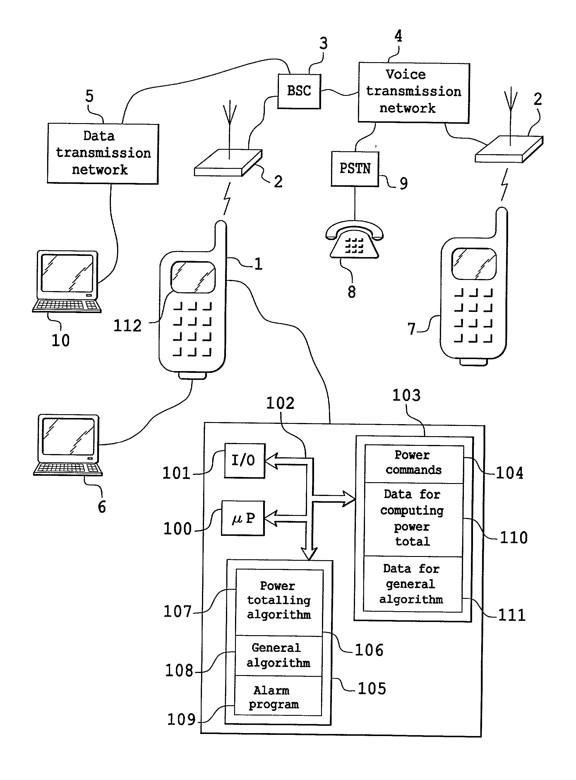 Mobile telephone and method for the parametrization of the telephone
