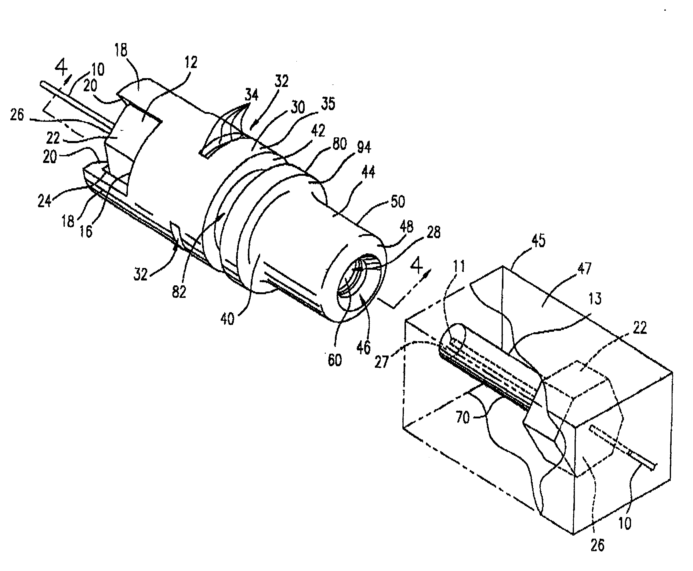 Optical fiber coupler and an optical fiber coupler incorporated within a transceiver module