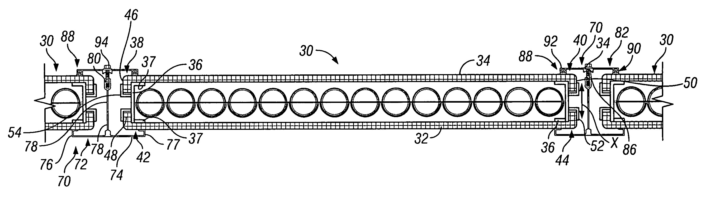 Dual panel system for controlling the passage of light through architectural structures