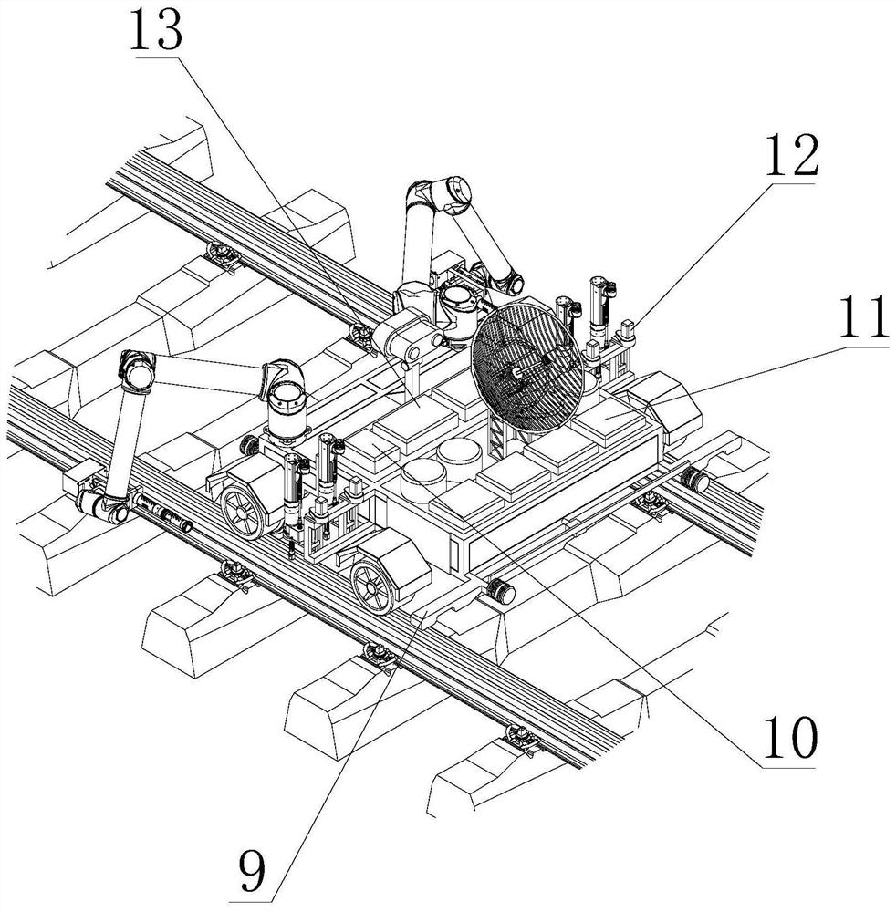 Automatic tightening system and method for rail fastener robot