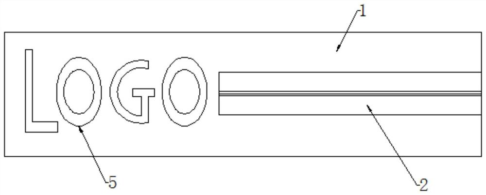 Refrigerator decoration strip with reflective groove on surface and machining process
