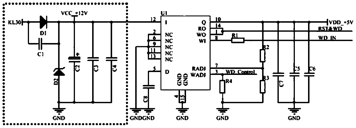 A functional safety circuit for automotive controller