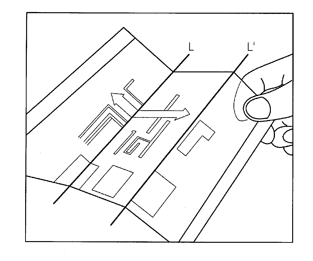 Foldable touch screen panel