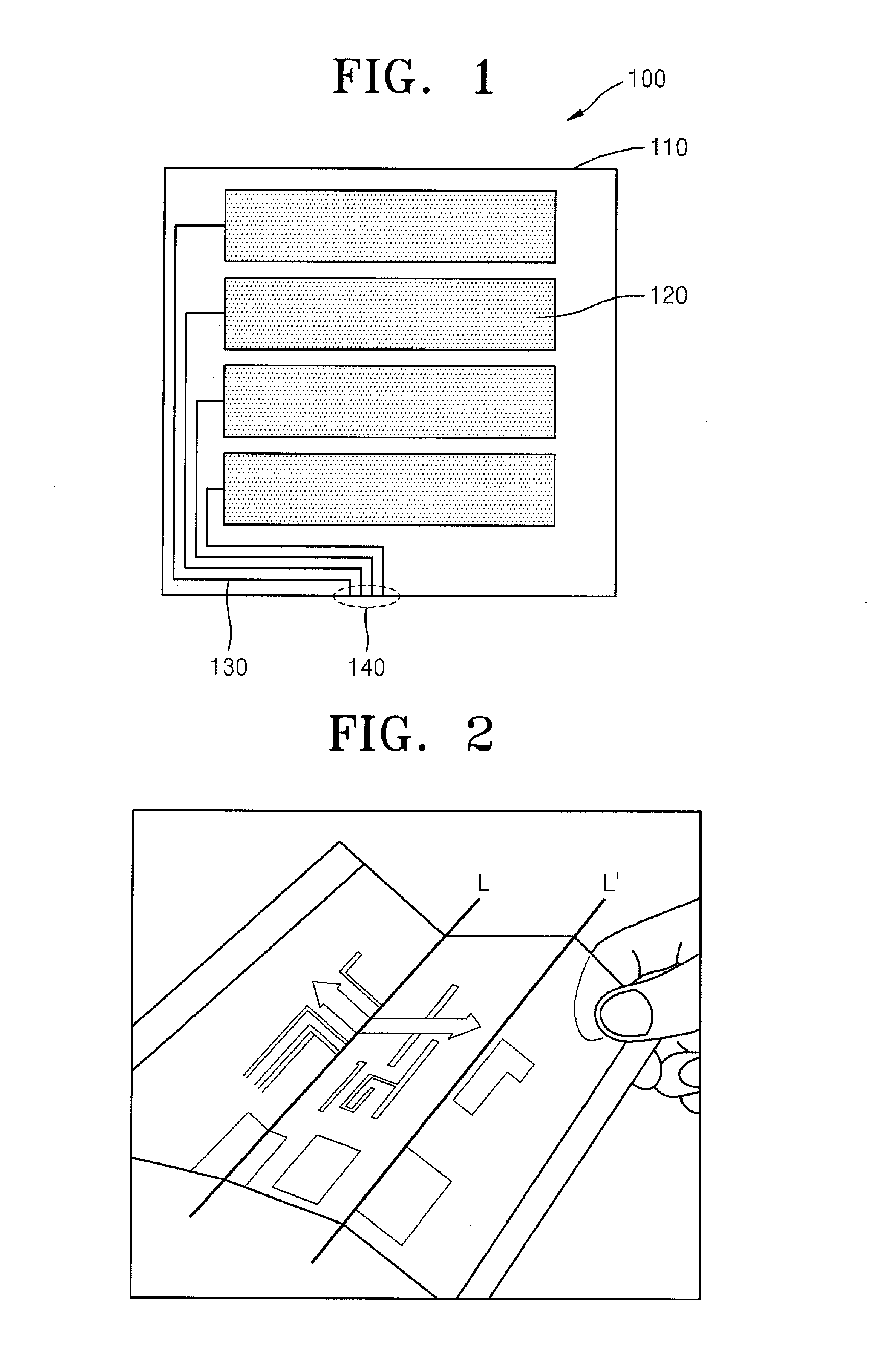 Foldable touch screen panel