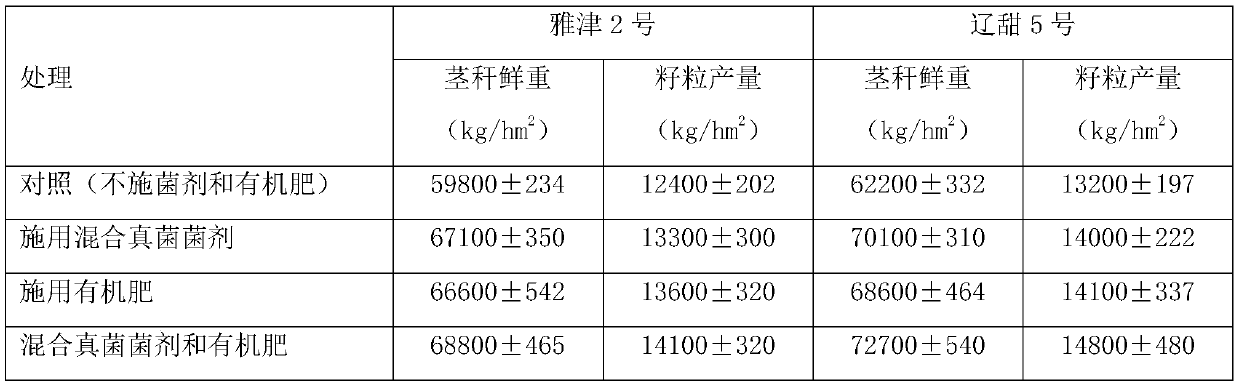 Method for promoting the growth of sweet sorghum in saline-alkali land with arbuscular mycorrhizal fungi and organic fertilizer