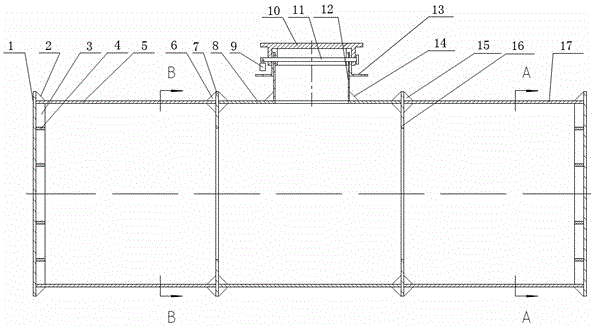 A horizontal plastic water cellar and its assembly method