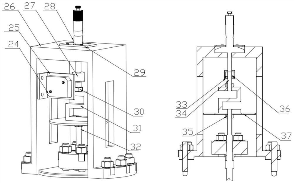 Testing device and testing method for lift force of valve disc of main valve of steam release isolating valve