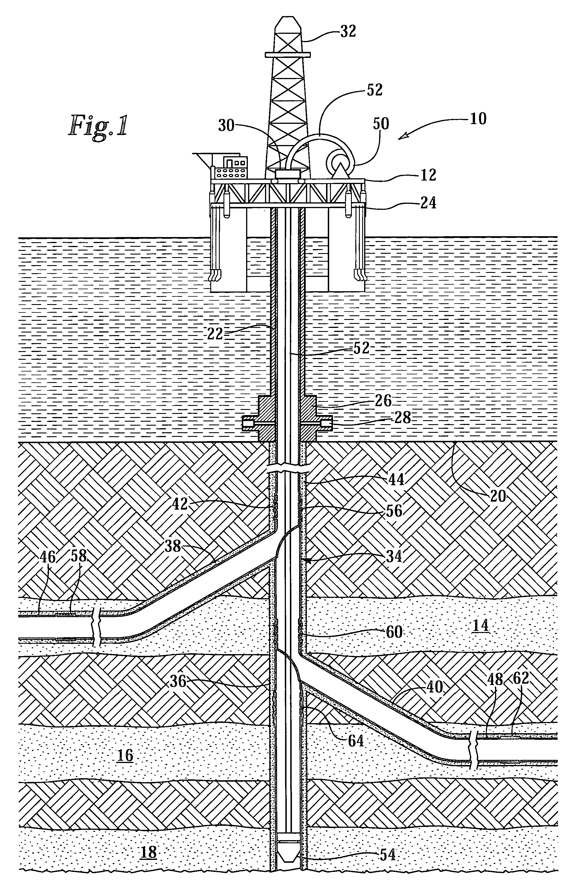 Monobore wellbore and method for completing same