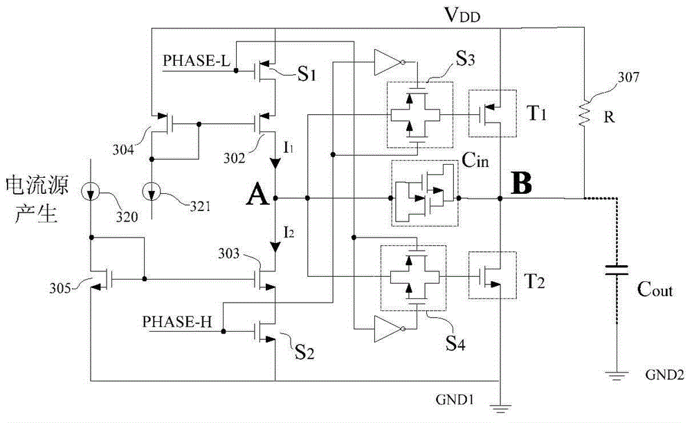 Interface circuit and achievement method for limiting output port voltage slew rate