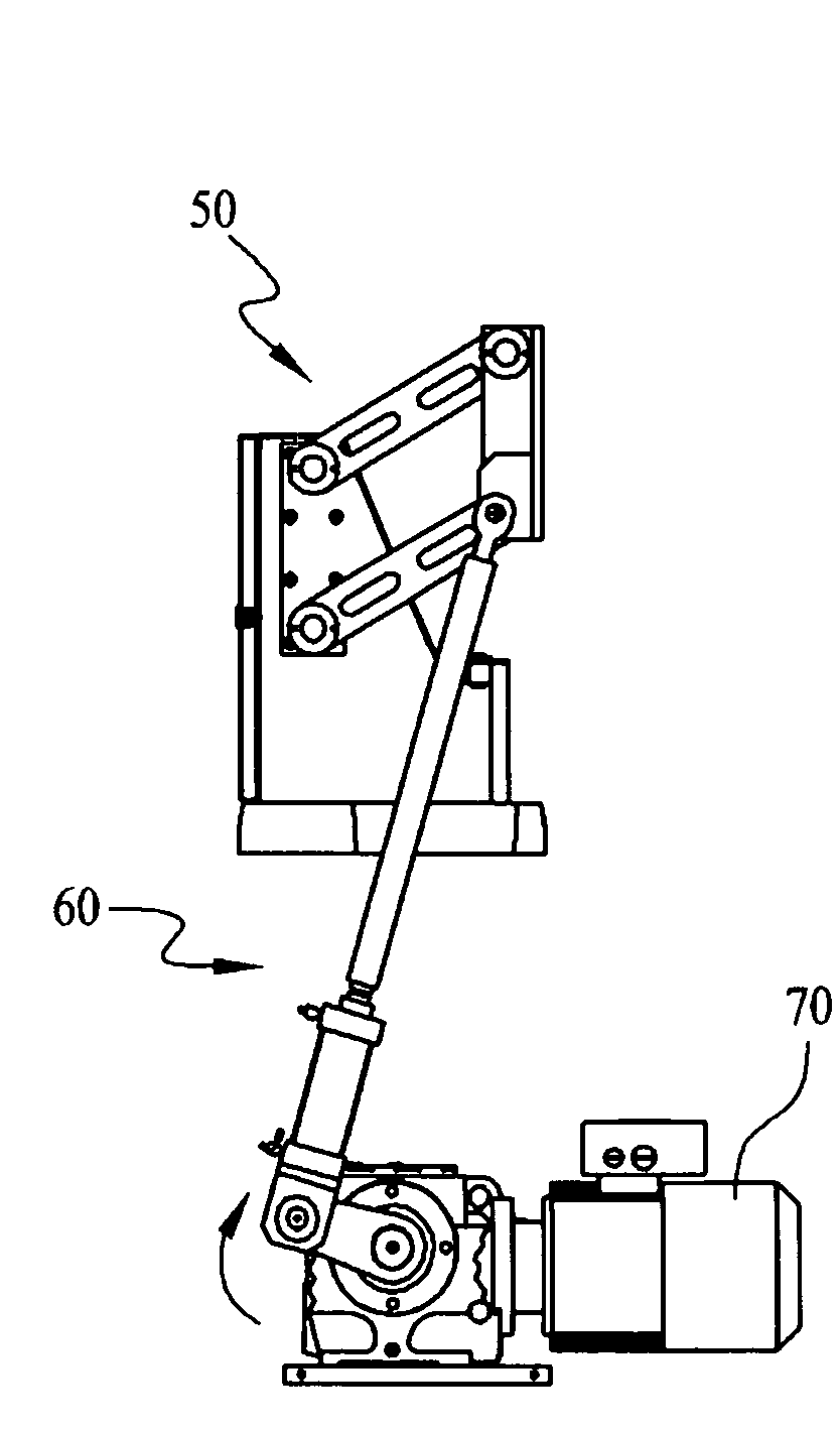 Two-bar linkage fast elevating apparatus for screen printing machine