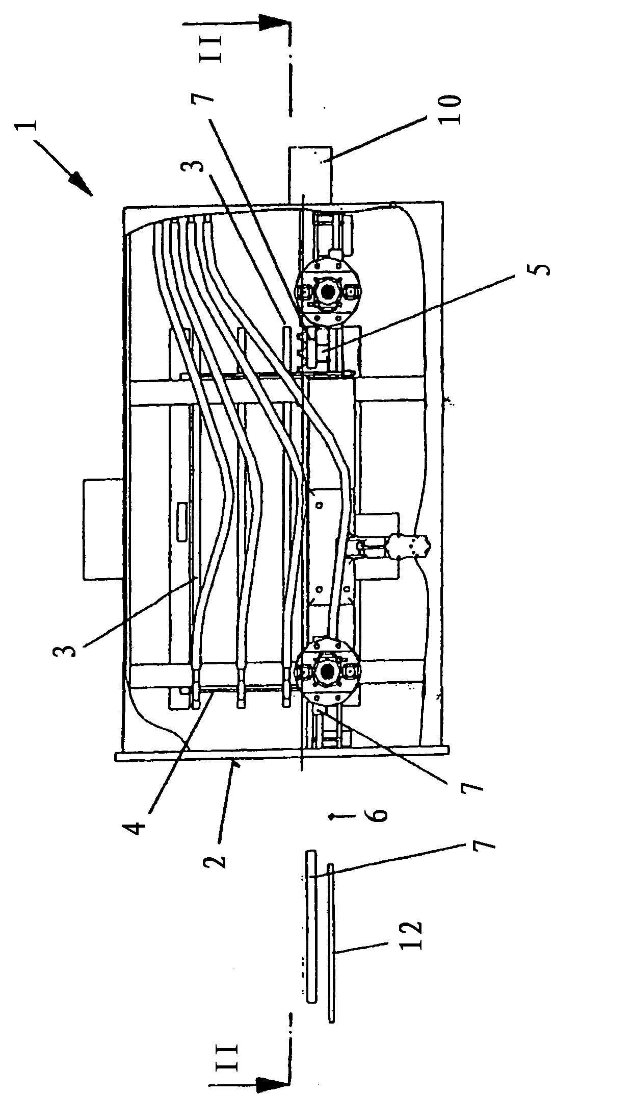 Loading and unloading device for a freeze-drying installation