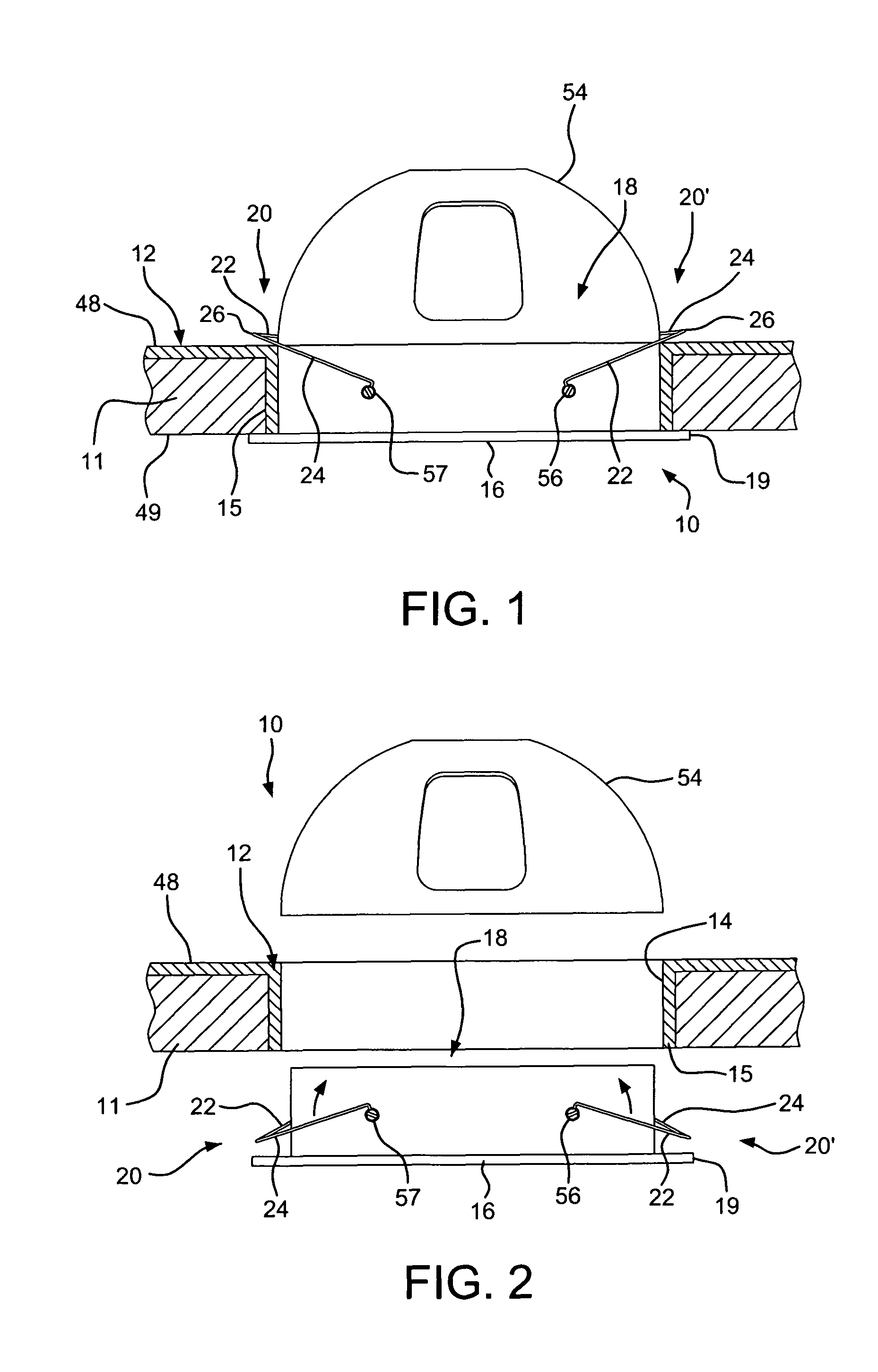 Trim retention spring and method for recessed lighting fixtures