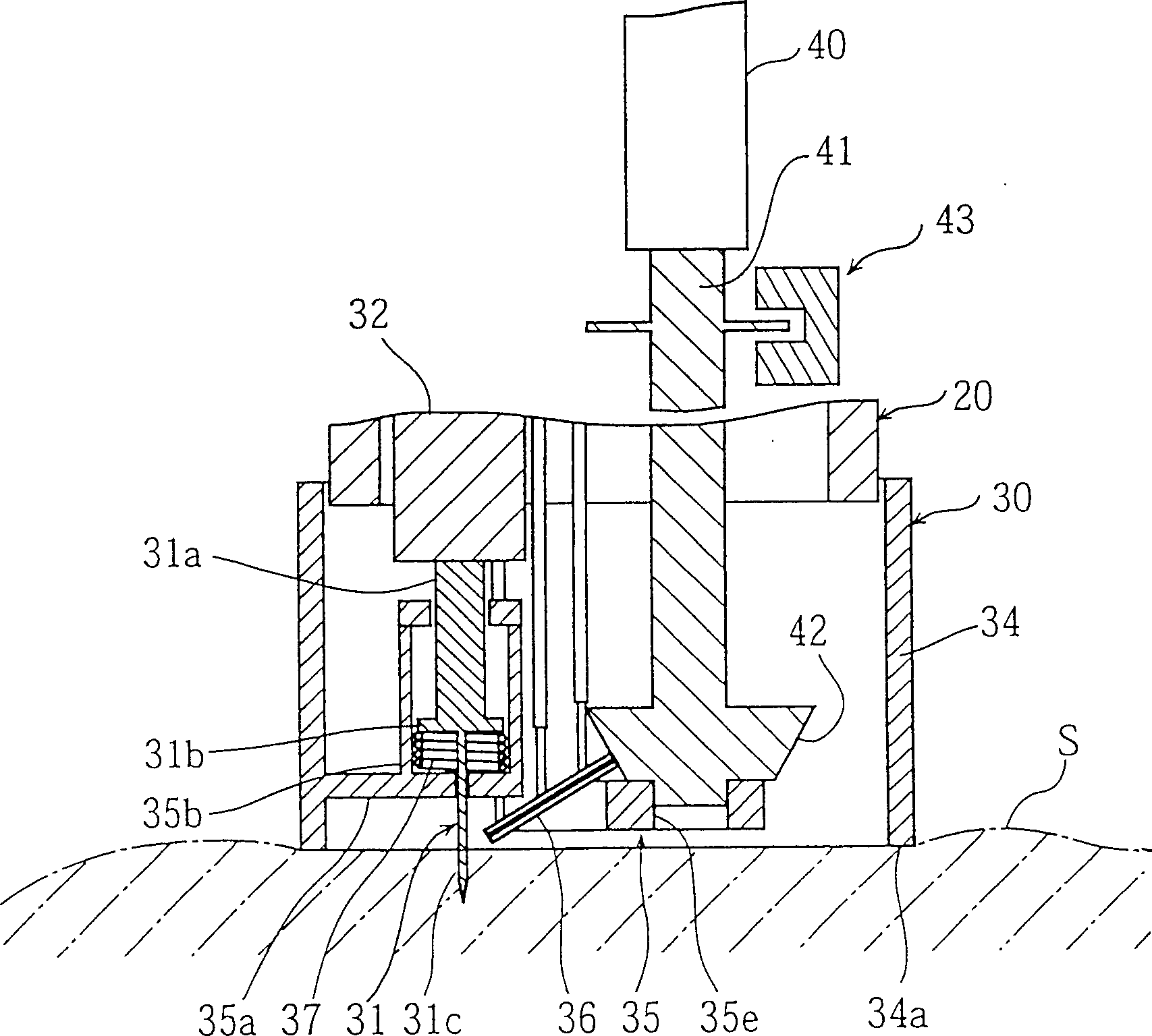 Body fluid measuring apparatus with lancet and lancet holder used for the measuring apparatus