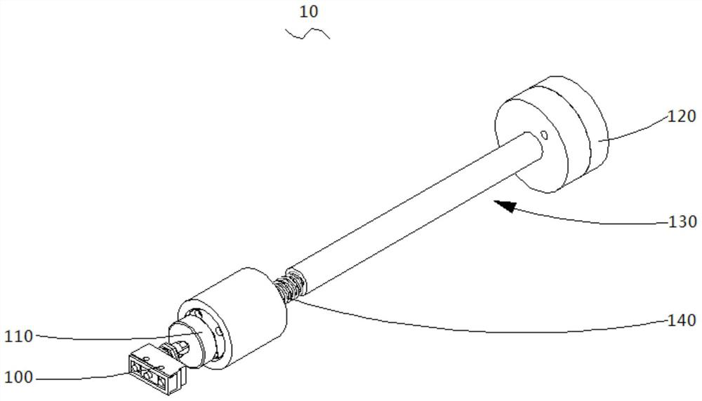 Material detection device and microwave drying equipment with the device