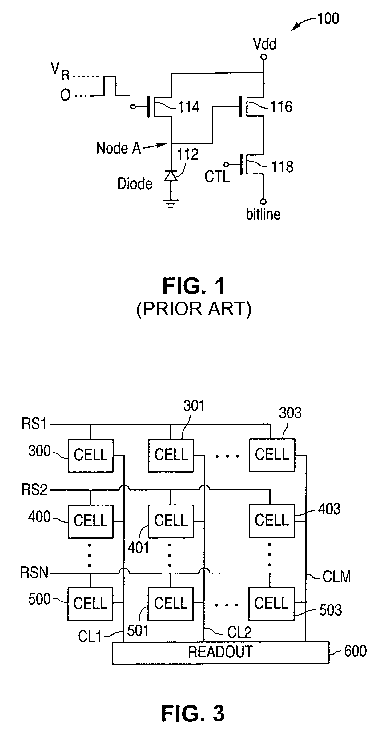 Active pixel sensor cell with integrating varactor and method for using such cell