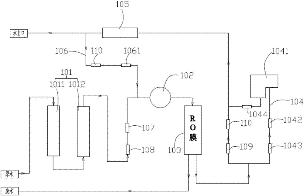 Water purification machine and water path system thereof