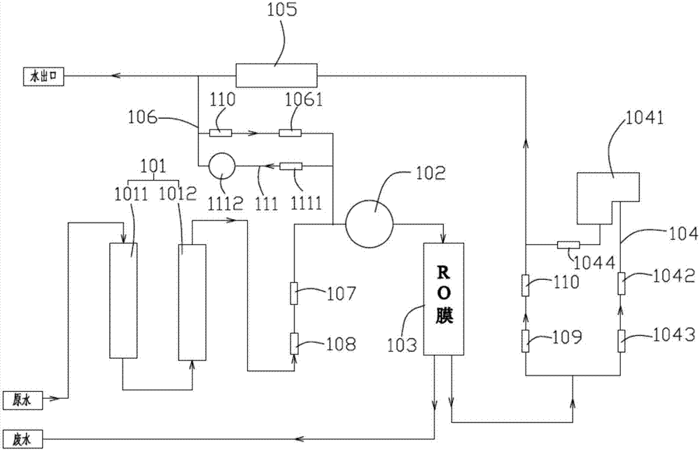 Water purification machine and water path system thereof