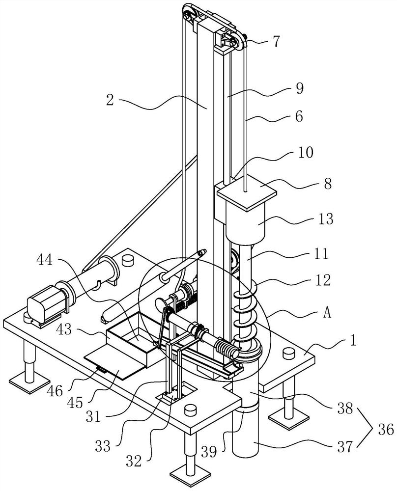 A Long Spiral Drilling Machine with Efficient Soil Clearing