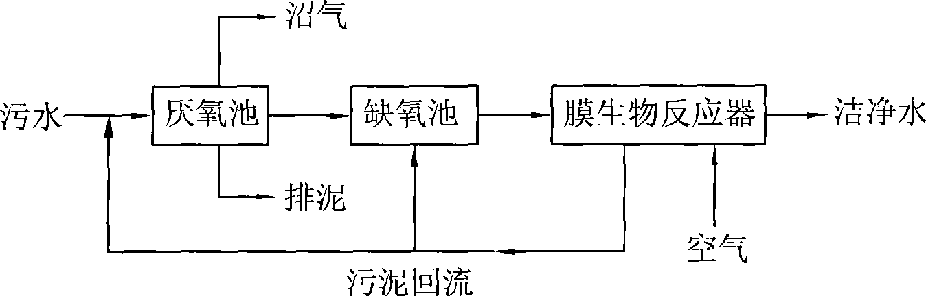 Sewage water and sludge co-processing emission-reducing process and system