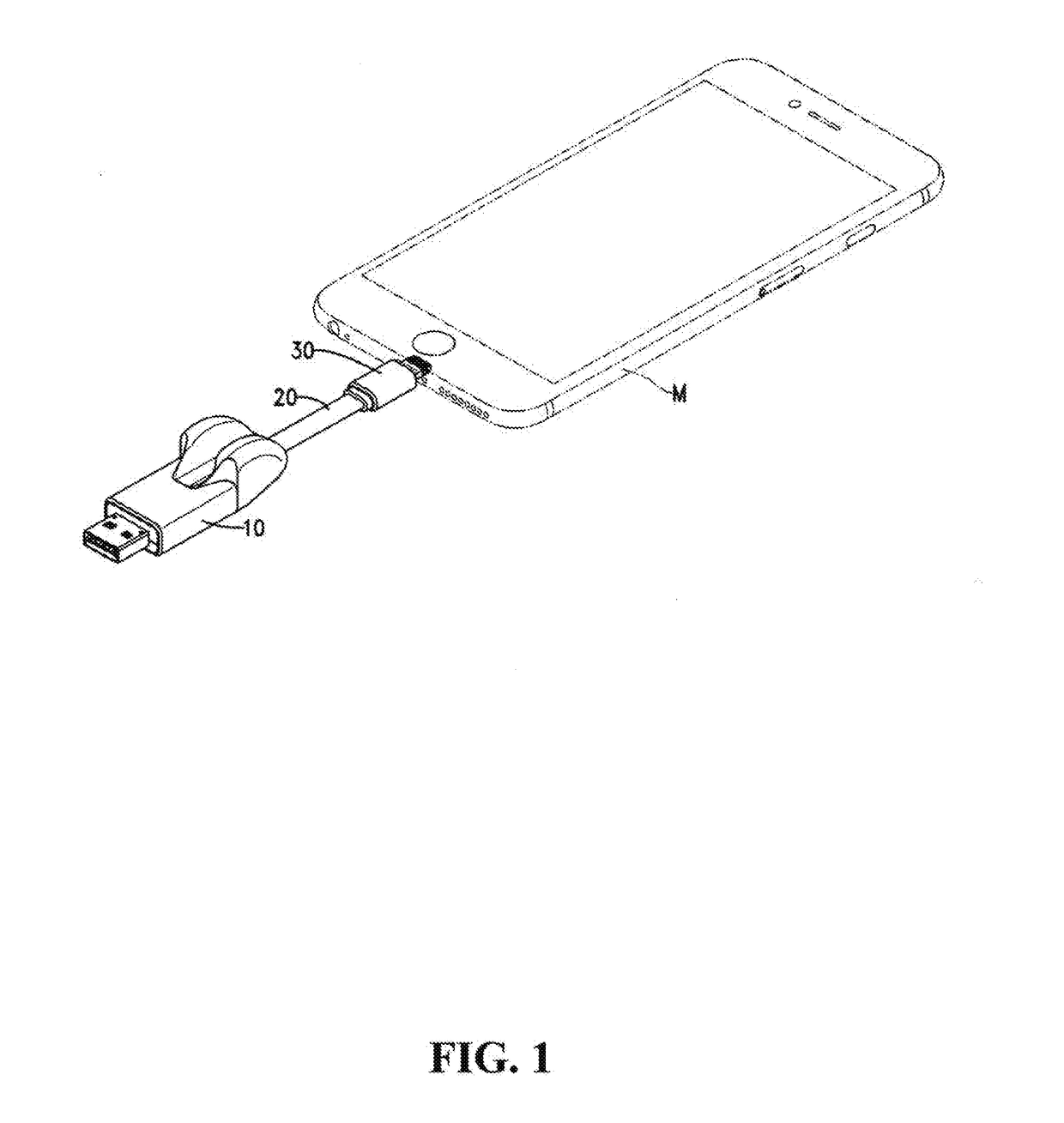 Electronic storage and transmission device